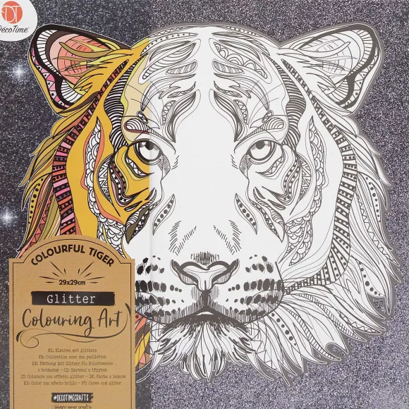 D Cotime Kleur Je Eigen Glitter-Canvas