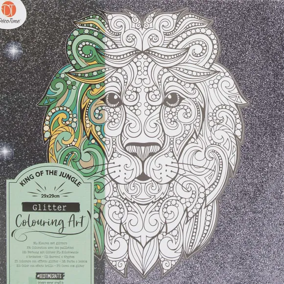 D Cotime Kleur Je Eigen Glitter-Canvas