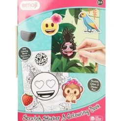 Emoji Krassticker- En Kleurboek
