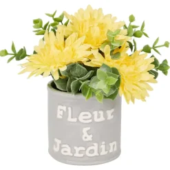 Kunstbloem In Pot Met Tekst