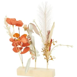 Kunstdroogbloemen Op Houten Voet