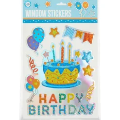 Party Universe Verjaardagsraamsticker