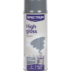 Spectrum Hoogglans Spuitverf Antraciet