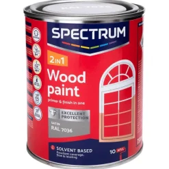 Spectrum 2-In-1 Zijdeglans Houtlak Ral 7036