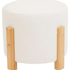 Studio Home Poef Met Bamboe Poten