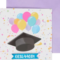 Wenskaart 'Geslaagd'